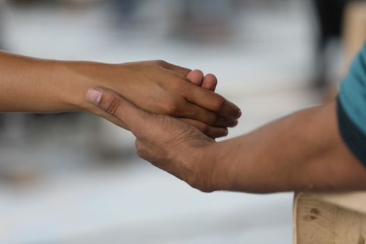 Lover Hands Closeup