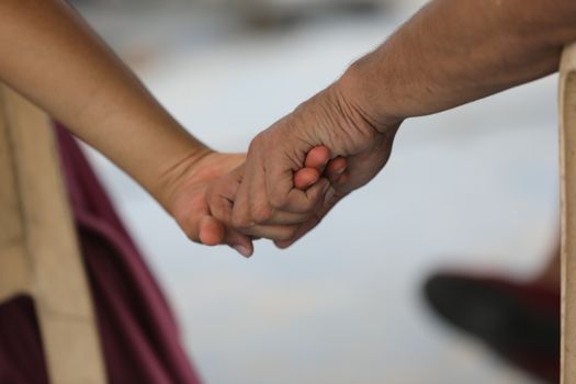 Lover Hands Closeup