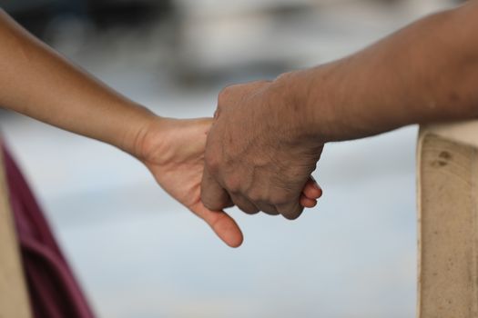 Lover Hands Closeup