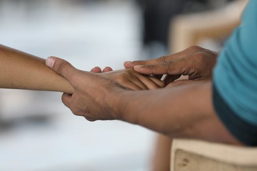 Lover Hands Closeup