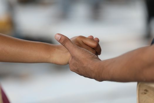 Lover Hands Closeup