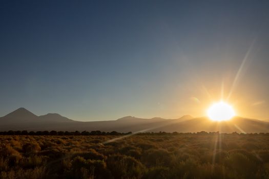 Atacama desert, Chile, Andes, South America. Beautiful view and landscape.