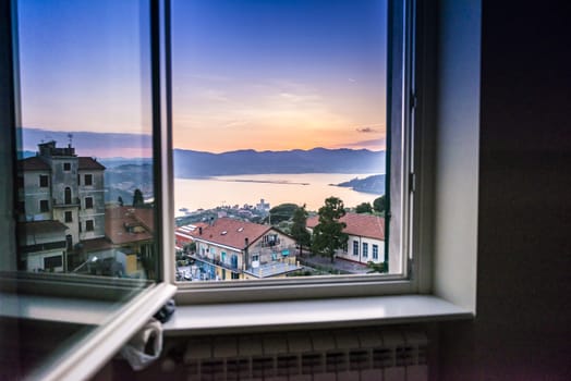 beautiful panorama of Lerici in Liguria, Italy.