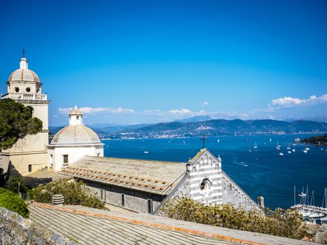 beautiful panorama of Cinque Terre in Liguria, Italy.