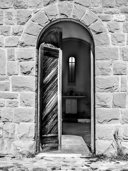 Italian village abandoned after a big earthquake in the center of Italy on 2008.