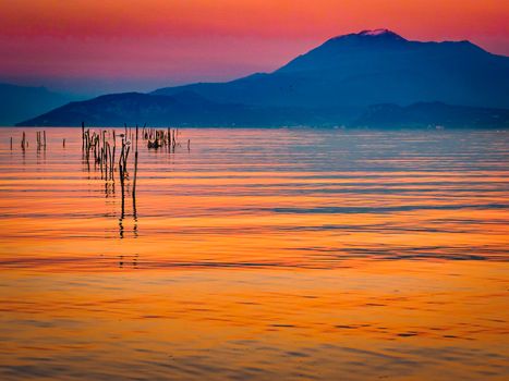 this picture was captured during a blue hour.