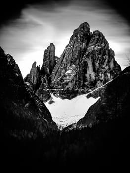 Dolomites. panorama of the Italian Alps