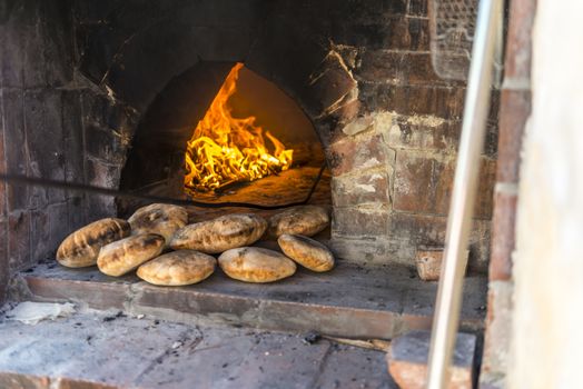 Cooking bread handmade, an italian typical recipes.