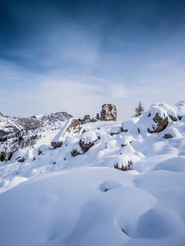 Dolomites. panorama of the Italian Alps