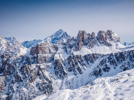 Dolomites. panorama of the Italian Alps