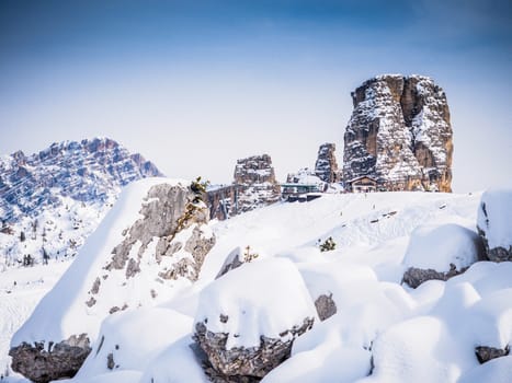 Dolomites. panorama of the Italian Alps