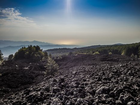 trail that runs along the slopes of Mount Etna