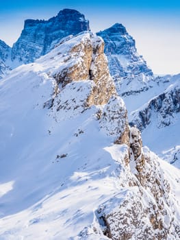 Dolomites. panorama of the Italian Alps