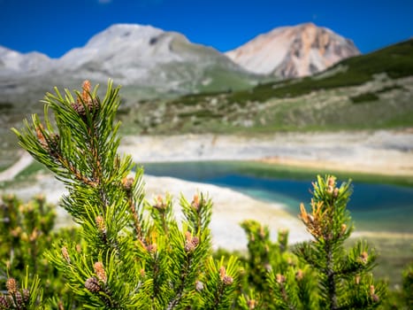 Dolomites. panorama of the Italian Alps