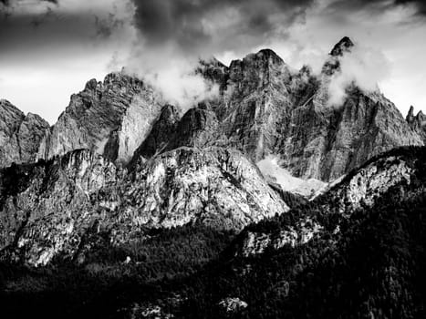 Dolomites. panorama of the Italian Alps