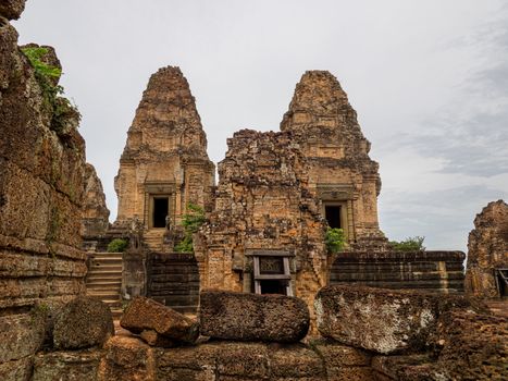 detail of Cambodia's Angkor wat temples