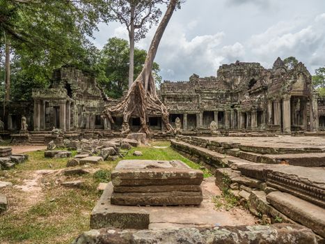 detail of Cambodia's Angkor wat temples