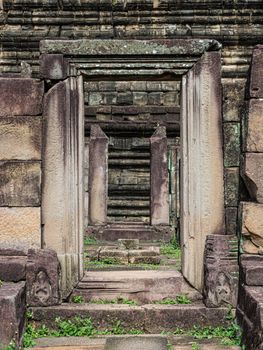 detail of Cambodia's Angkor wat temples