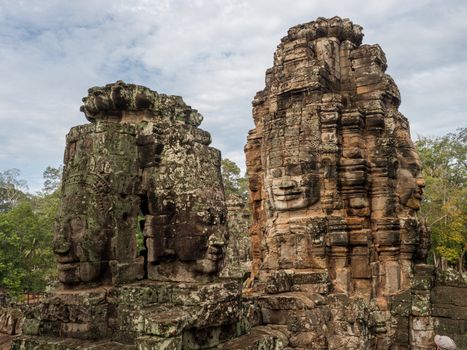 detail of Cambodia's Angkor wat temples