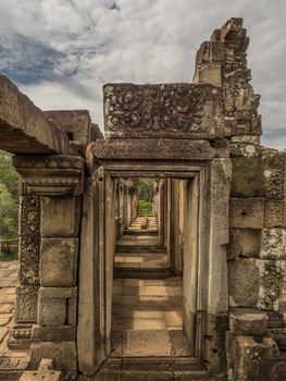 detail of Cambodia's Angkor wat temples