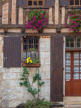 details of typical french village