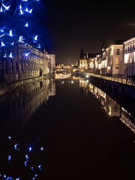 guild houses of Ghent by the canal