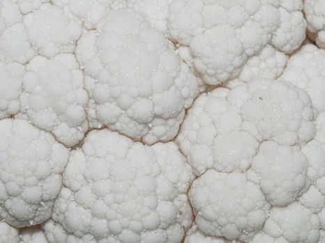 macro detail of a cauliflower