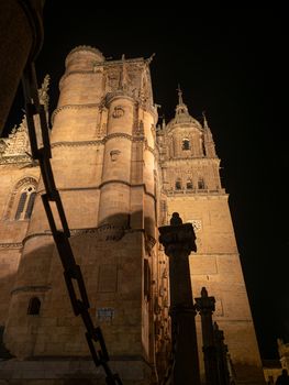 night image of the cathedral of Salamanca