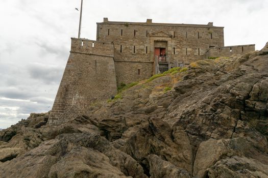 San Malo tourist attraction castle fort and water seascape