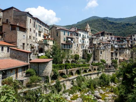 Cityscape of Rocchetta Nervina, Liguria - Italy