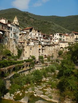 View of the Rocchetta Nervina Sitano village within the Liguria Region - Italy