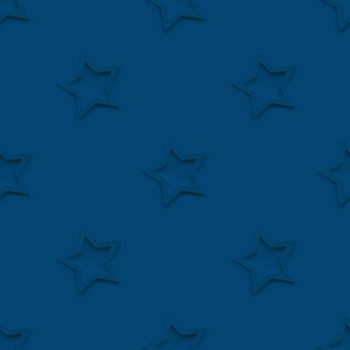 Seamless photo pattern with decorative stars. Christmas decorations on classic blue background.