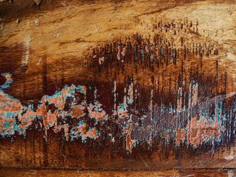 Wooden background of old table. Shabby texture of wooden boards.