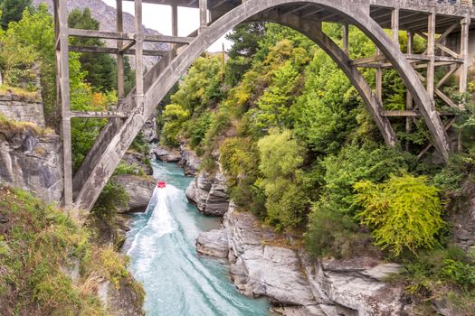 Queenstown in New Zealand. The city of adventure and nature.