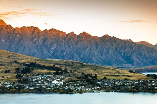 Queenstown in New Zealand. The city of adventure and nature.