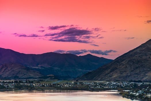 Queenstown in New Zealand. The city of adventure and nature.