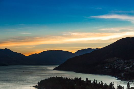 Queenstown in New Zealand. The city of adventure and nature.