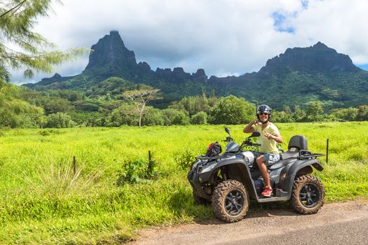 Moorea Island in the French Polynesia.