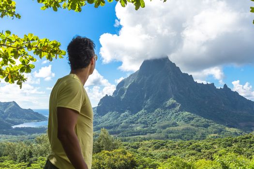 Moorea Island in the French Polynesia.