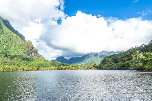 Moorea Island in the French Polynesia.