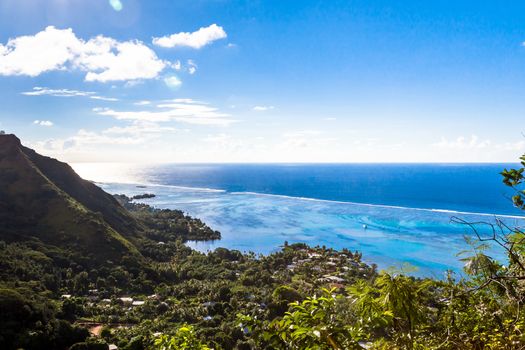 Moorea Island in the French Polynesia.