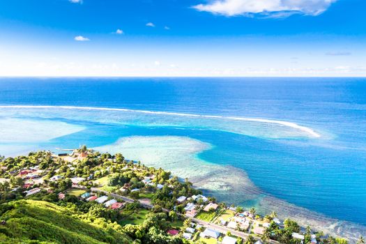 Moorea Island in the French Polynesia.