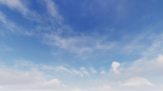 Cloudy blue sky abstract background, blue sky background with tiny clouds, 3d rendering

