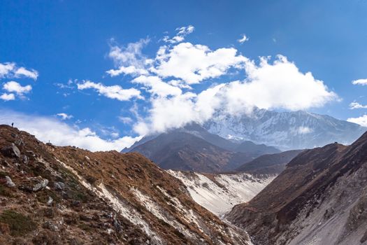 Ama Dablam Mountain. Trekking Everest Base Camp. Nepal. Asia.