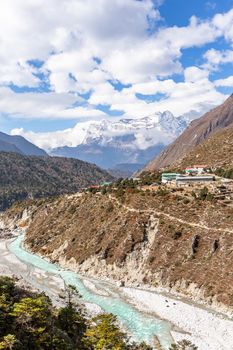 Ama Dablam Mountain. Trekking Everest Base Camp. Nepal. Asia.