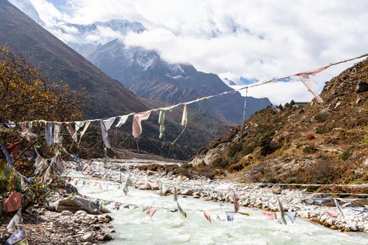 Ama Dablam Mountain. Trekking Everest Base Camp. Nepal. Asia.