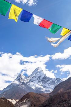 Ama Dablam Mountain. Trekking Everest Base Camp. Nepal. Asia.