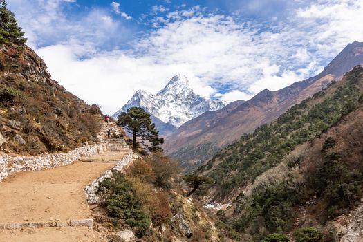 Trekking Everest Base Camp. Nepal. Asia.