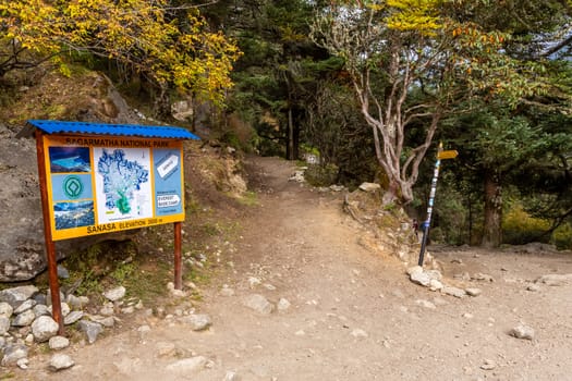 Trekking Everest Base Camp. Nepal. Asia.