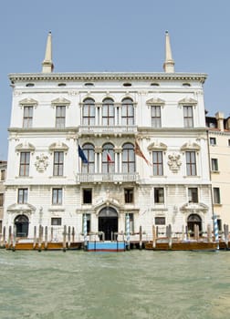 The magnificent Palazzo Balbi overlooking the Grand Canal in Venice.  Now home to the President and local government of the Veneto region of Italy.  